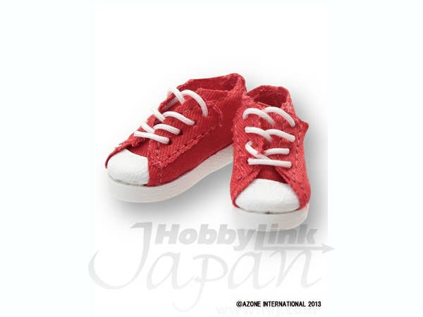 1/6 シンプルローカットスニーカー レッド