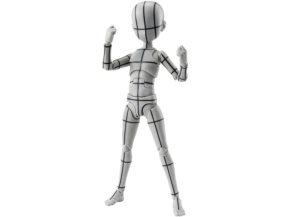 S.H.Figuarts ボディくん -杉森建- Edition-ワイヤーフレーム-(Gray Color Ver.)