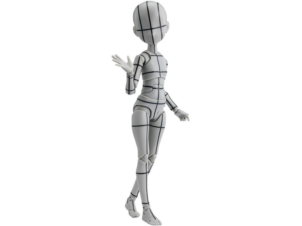 S.H.Figuarts ボディちゃん -杉森建- Edition-ワイヤーフレーム-(Gray Color Ver.)
