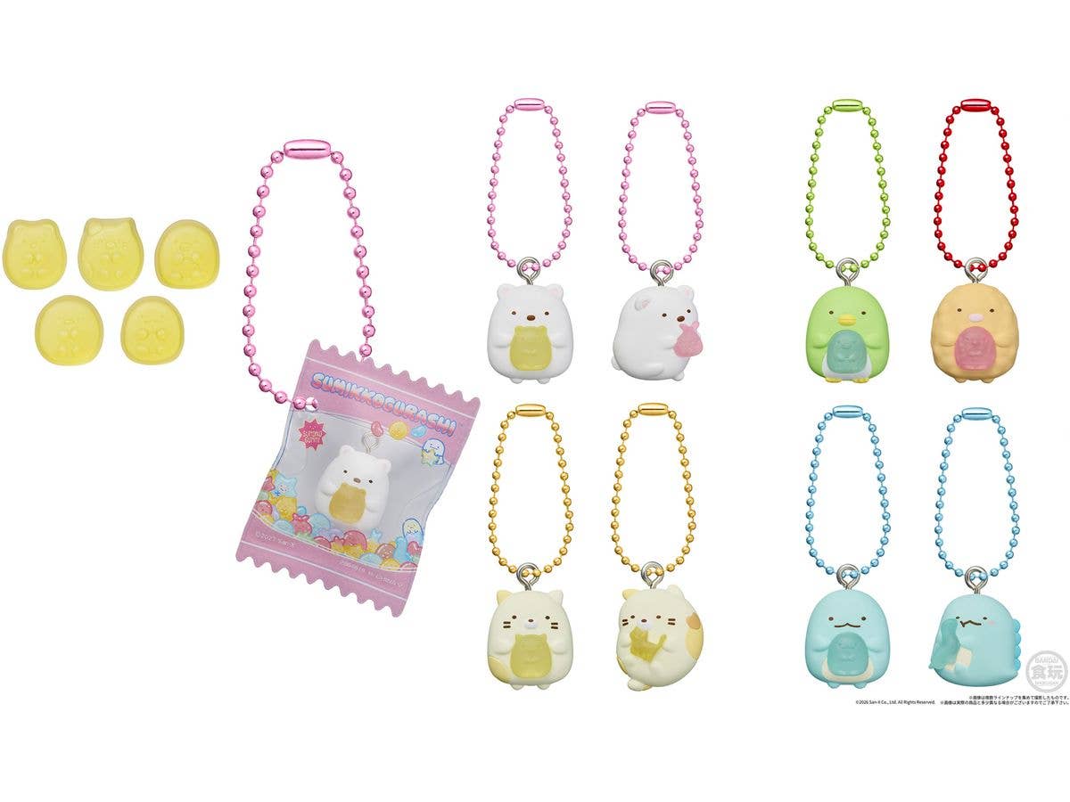 すみっコぐらし マスコット&ポーチつきグミ 1Box 12pcs