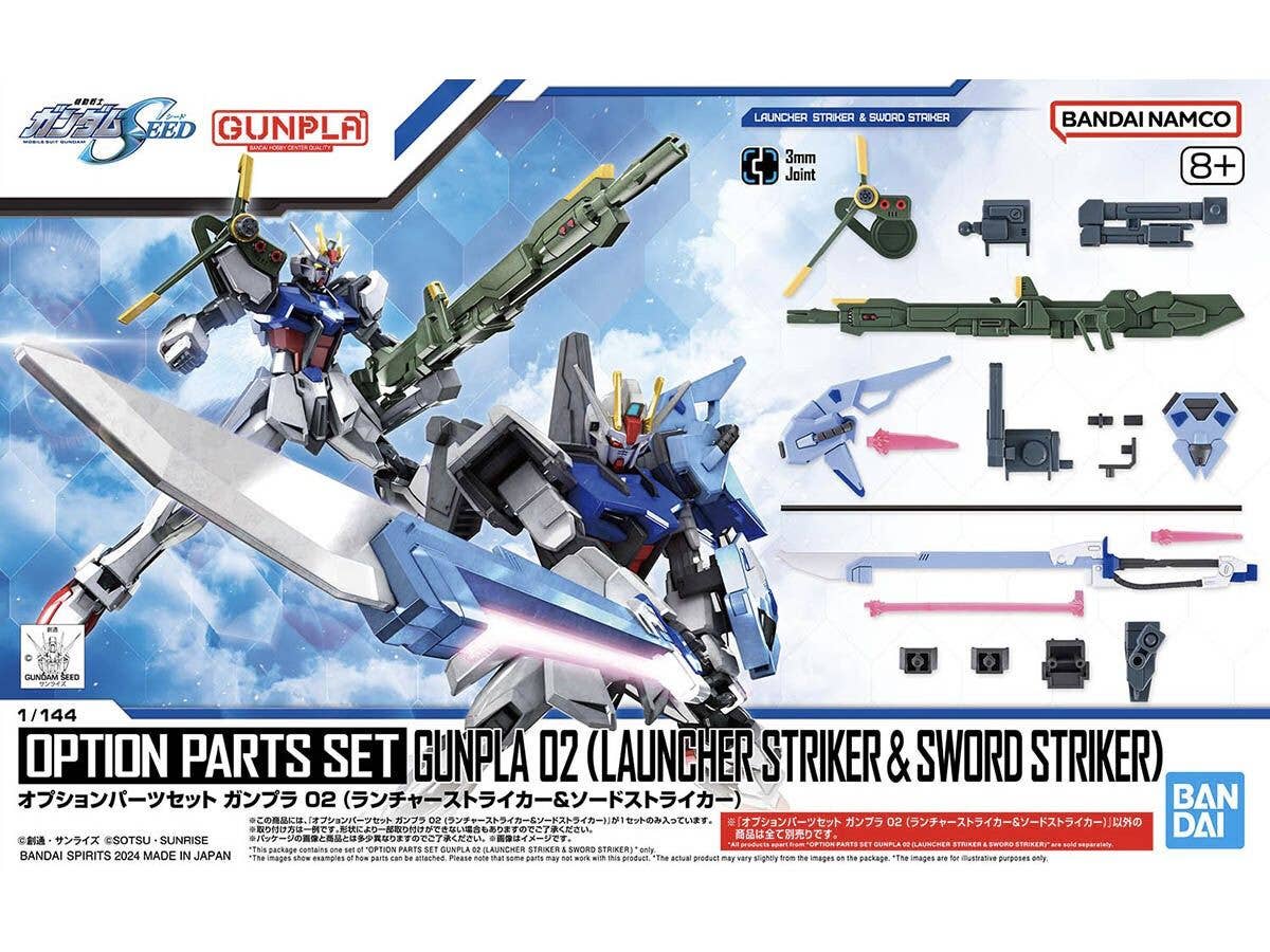 オプションパーツセット ガンプラ 02 (ランチャーストライカー&ソードストライカー)