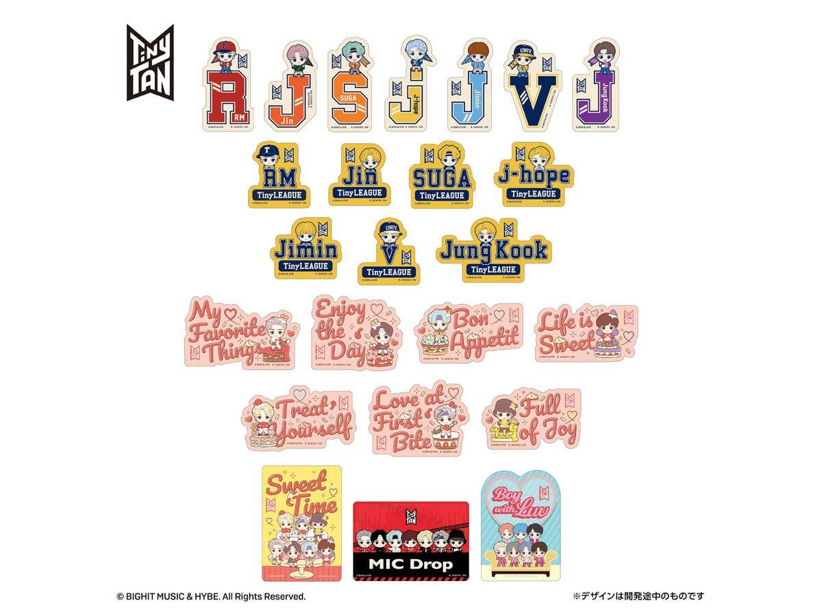 モバイルステッカーコレクション TinyTAN Vol.2 1Box 20pcs