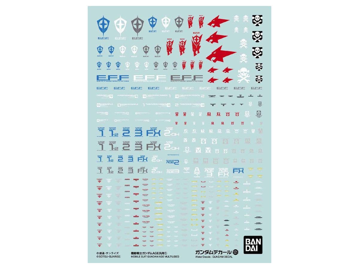 1/144 ガンダムデカール No.121 機動戦士ガンダム AGE汎用 1
