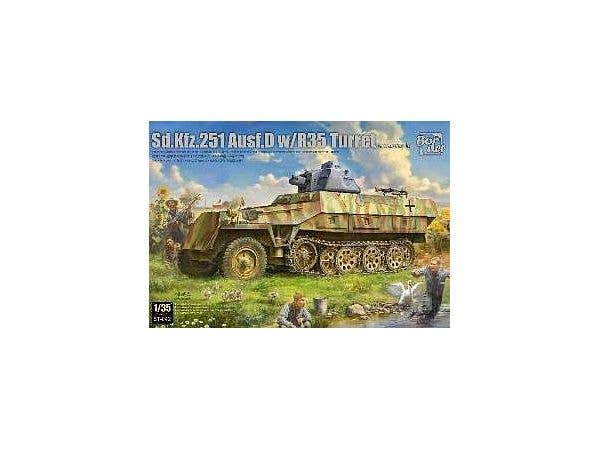1/35 ドイツ Sd.Kfz.251 Ausf.D ｗ/R35砲塔