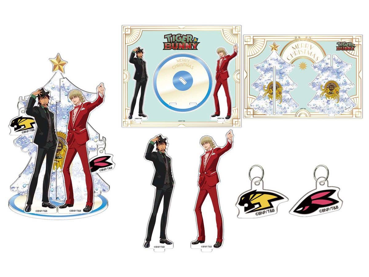TIGER & BUNNY 卓上 アクリルクリスマスツリー & オーナメントセット