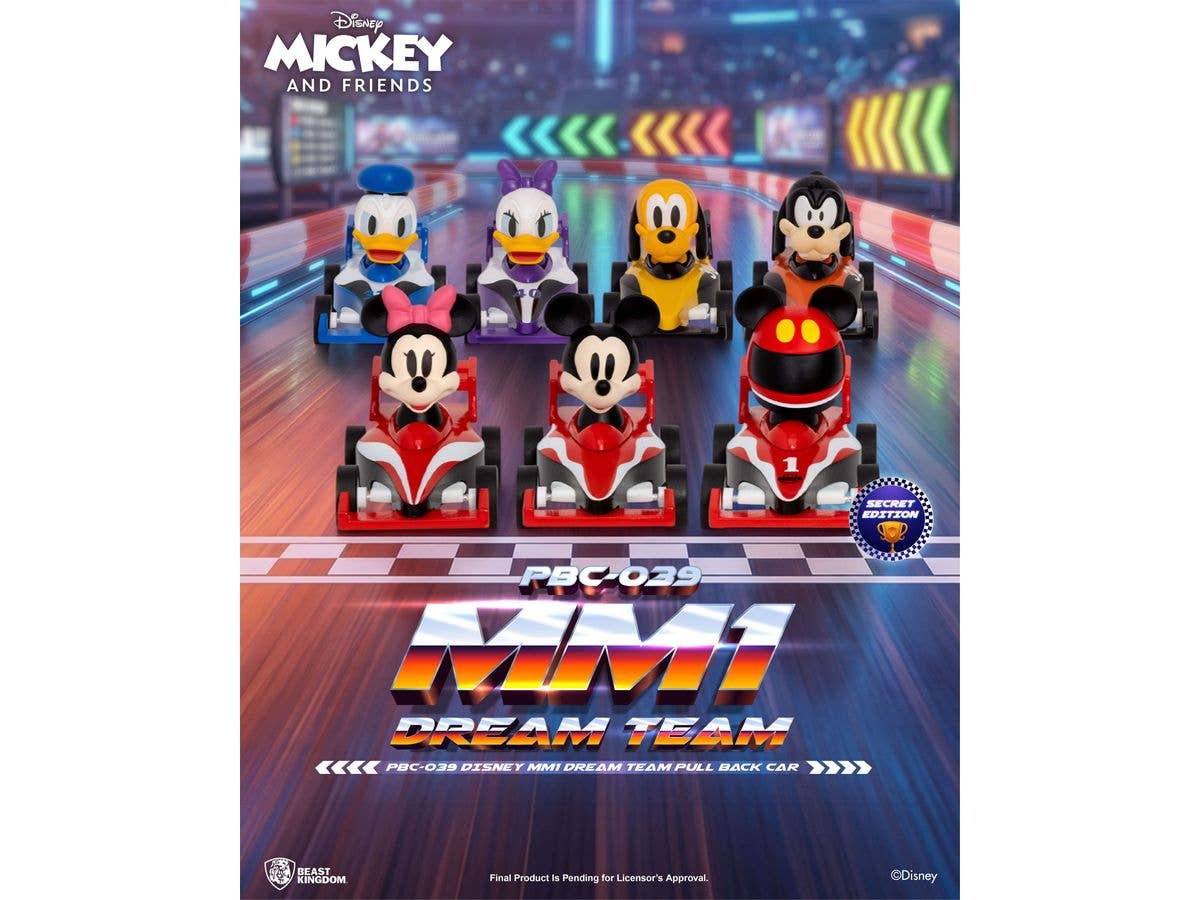 PBC-039 ディズニー MM1 ドリーム・チーム プルバックカー ブラインドボックス 1Box 6pcs