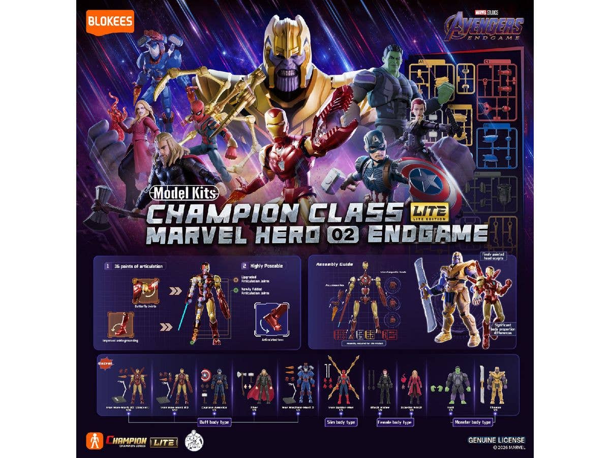 Blokees Champion Class Lite マーベルヒーロー CCL02 1Box 9pcs
