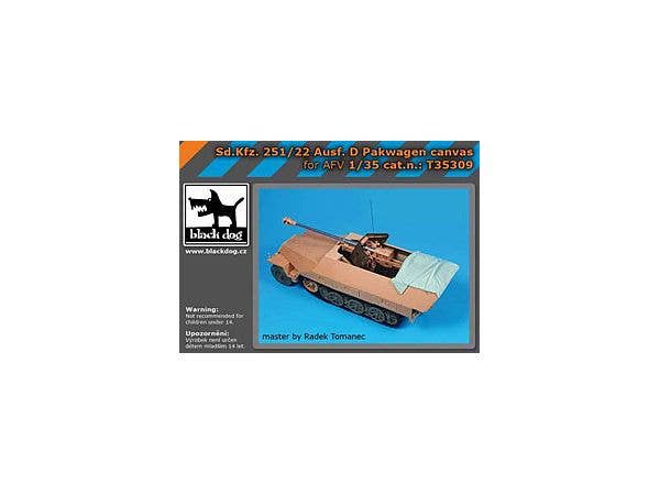 1/35 Sd.Kfz.251/22 Ausf.Dパックワーゲン 天幕 (AFVクラブ用)