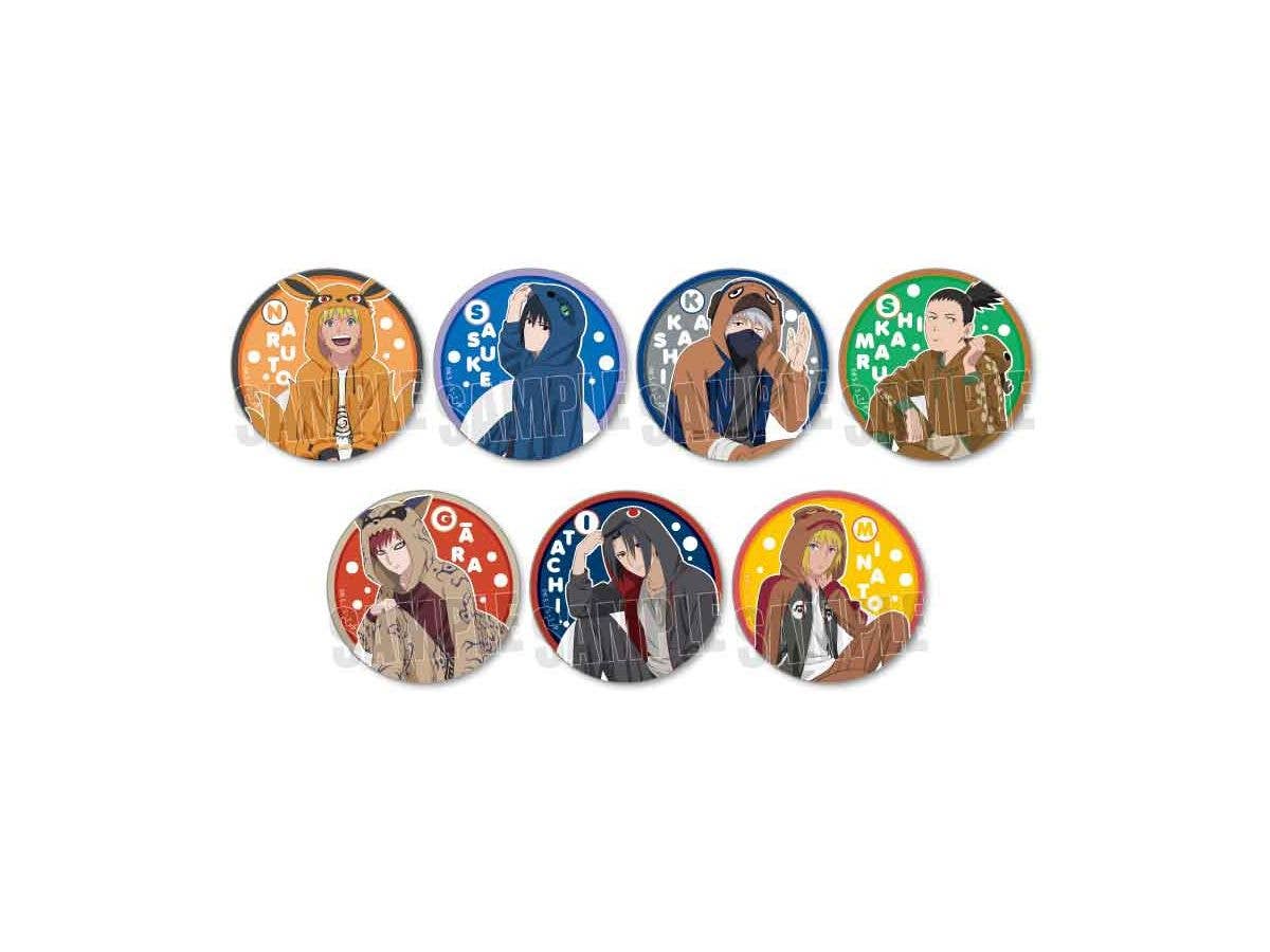 NARUTO-ナルト- 疾風伝 トレーディング缶バッジ /きぐるみパジャマver. 1Box 7pcs
