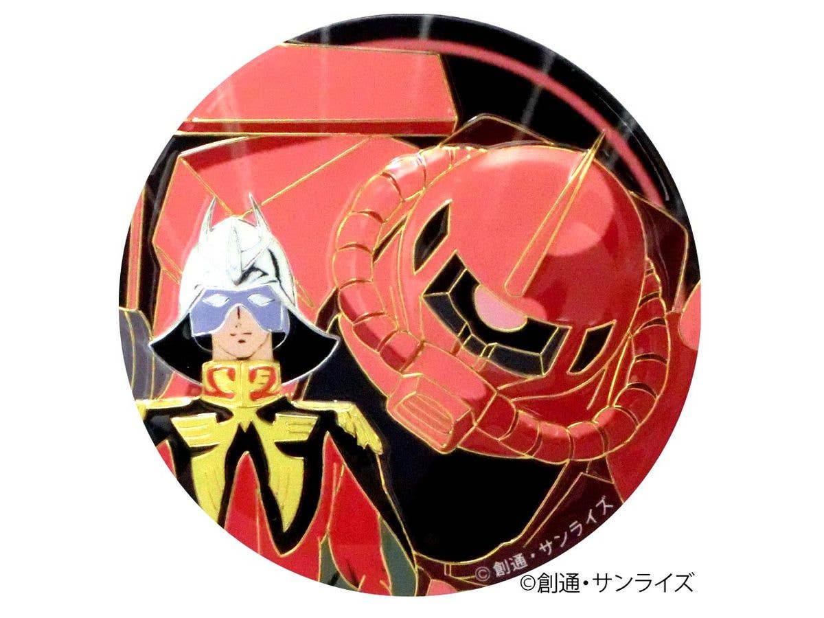 機動戦士ガンダム 彫金メタルアートマグネット 2 シャア&シャア専用ザク (再販)