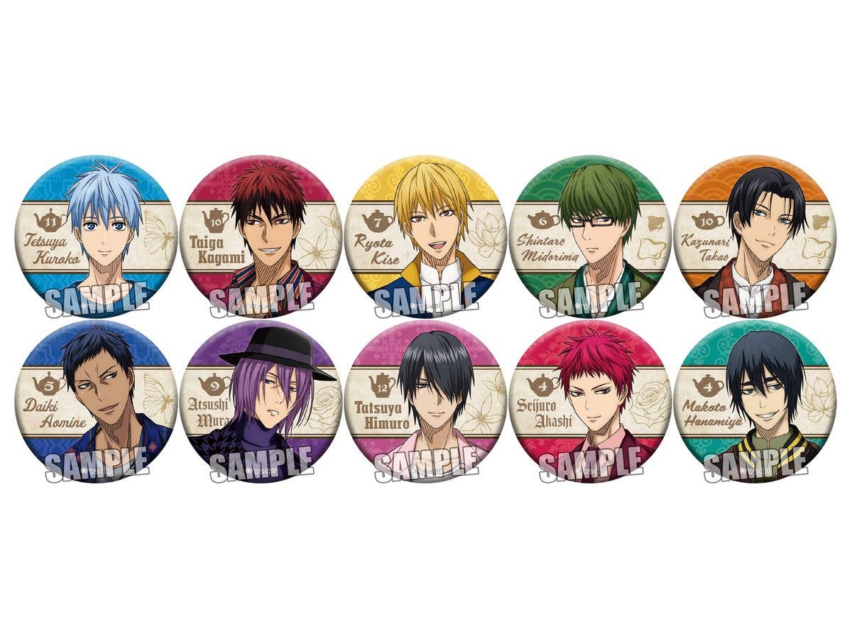 黒子のバスケ: トレーディング缶バッジ Tea Break Ver 1Box 10pcs