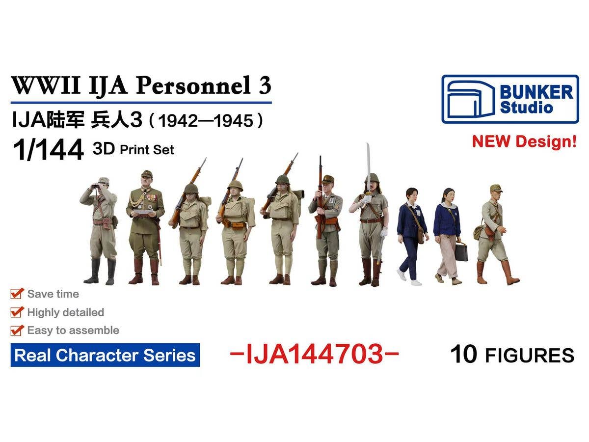 1/144 日本陸軍 フィギュアセット 3 (1942-1945)