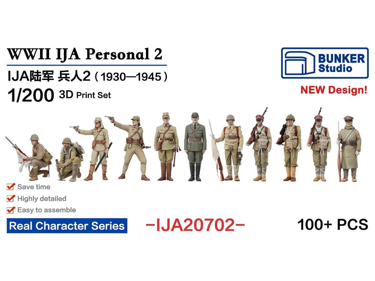 1/200 日本陸軍 フィギュアセット 2 (1930 - 1945)