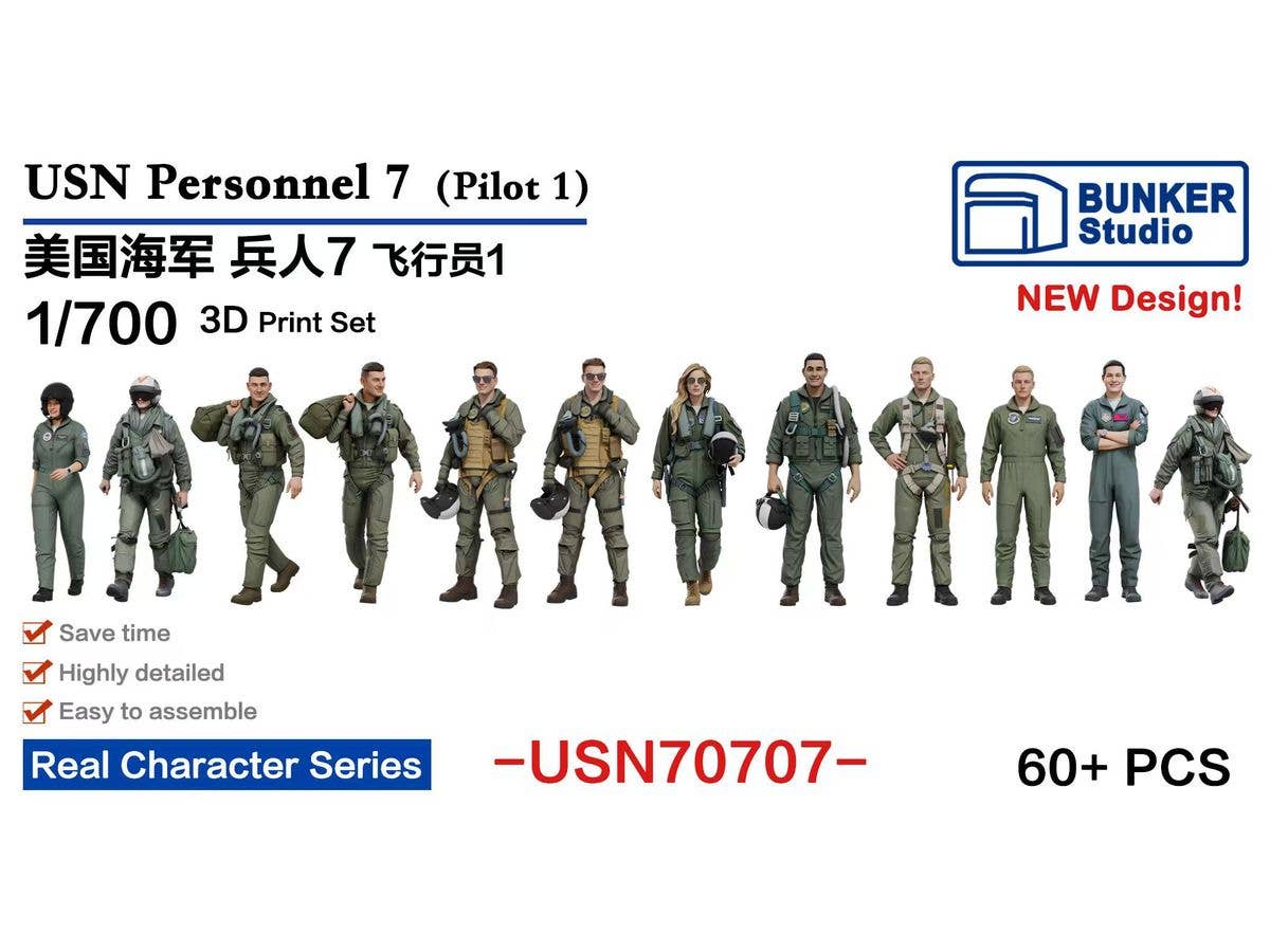 1/700 米海軍 フィギュアセット 7 (パイロット 1)
