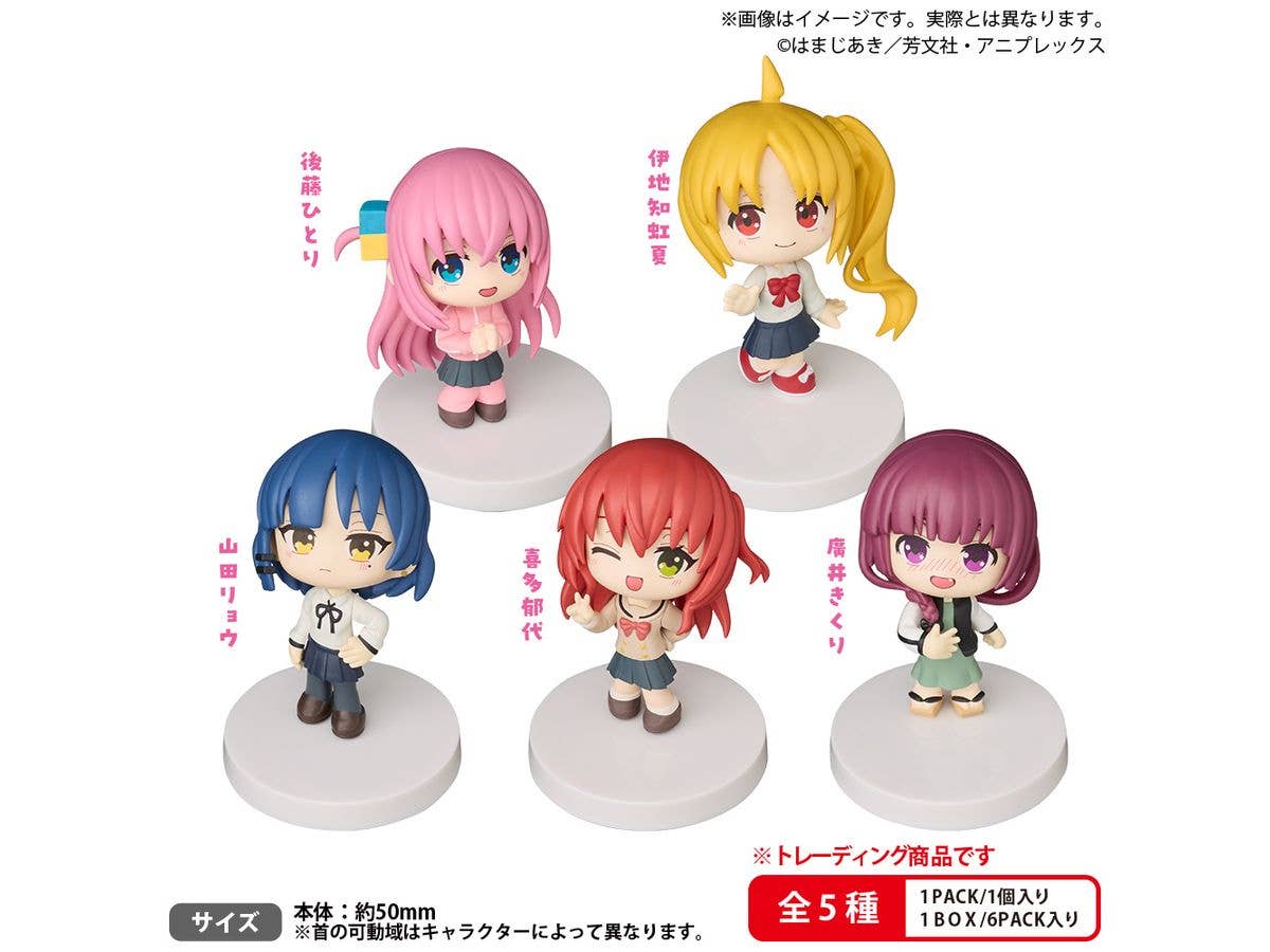 BUSHIROAD THE BOX アニメ ぼっち・ざ・ろっく! みあげてすたぁマスコット 1Box 6pcs
