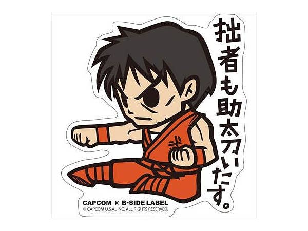 CAPCOM x B-SIDE LABEL ステッカー ファイナルファイト ガイ