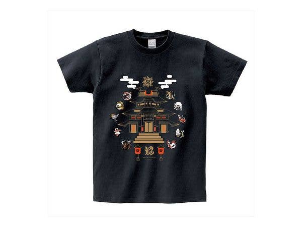 モンスターハンターライズ モンスターアイコンTシャツ 黒 L