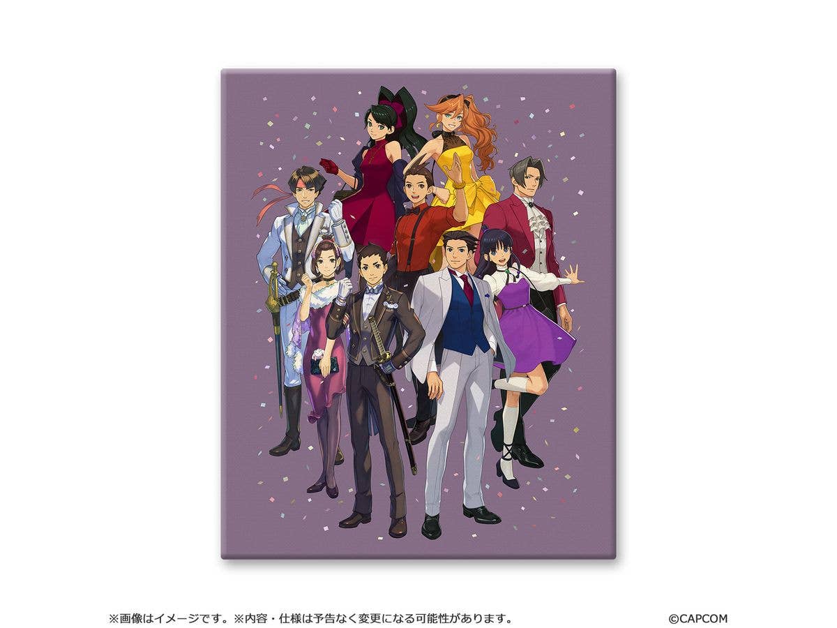 逆転裁判25周年: メインビジュアル キャラファインボード