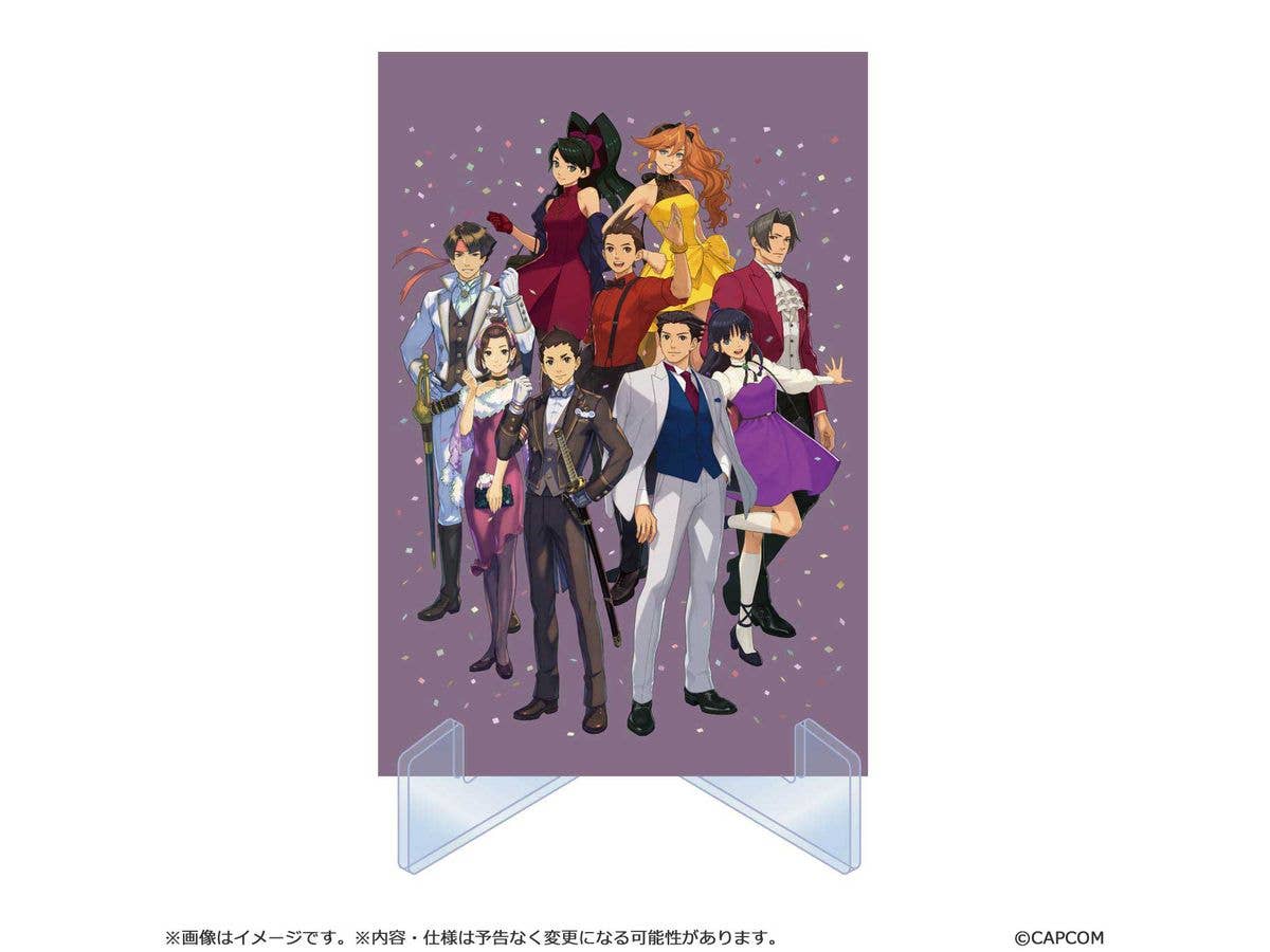 逆転裁判25周年:  スタンド付きイラストカードセット