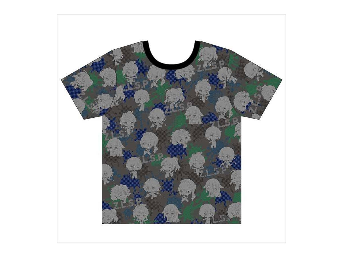 ゾンビランドサガ 総柄Tシャツ L