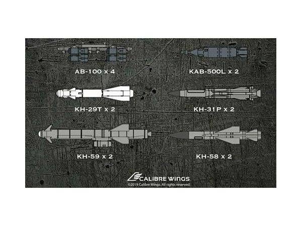 1/72 Su-24, Su-22用 ミサイル&爆弾セット