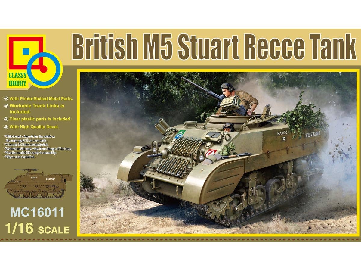 1/16 イギリス軍 M5 スチュアート偵察戦車