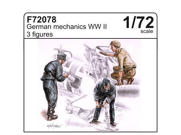 1/72 ドイツ 飛行機整備兵 (第2次大戦) (3体)