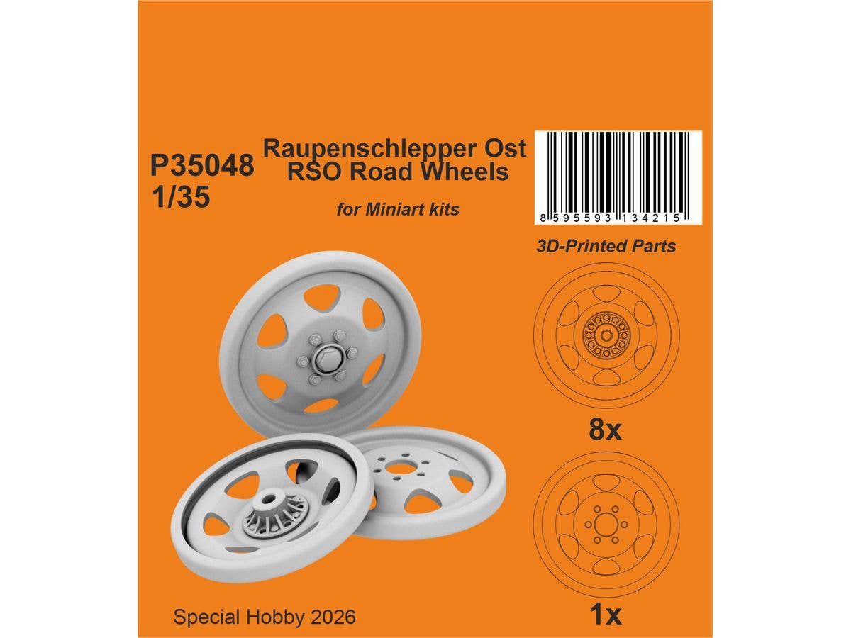 1/35 ラウペンシュレッパー Ost RSO転輪 (9個入) (ミニアート用)