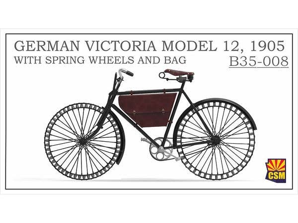 1/35 WW.I ドイツ軍 1905年型ビクトリアモデル12 自転車w/スプリング車輪 & フレームバッグ