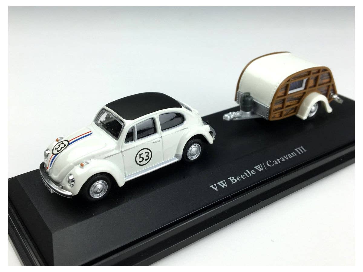 1/72 VW ビートル #53 キャンピングカー付き レーシングクリーム