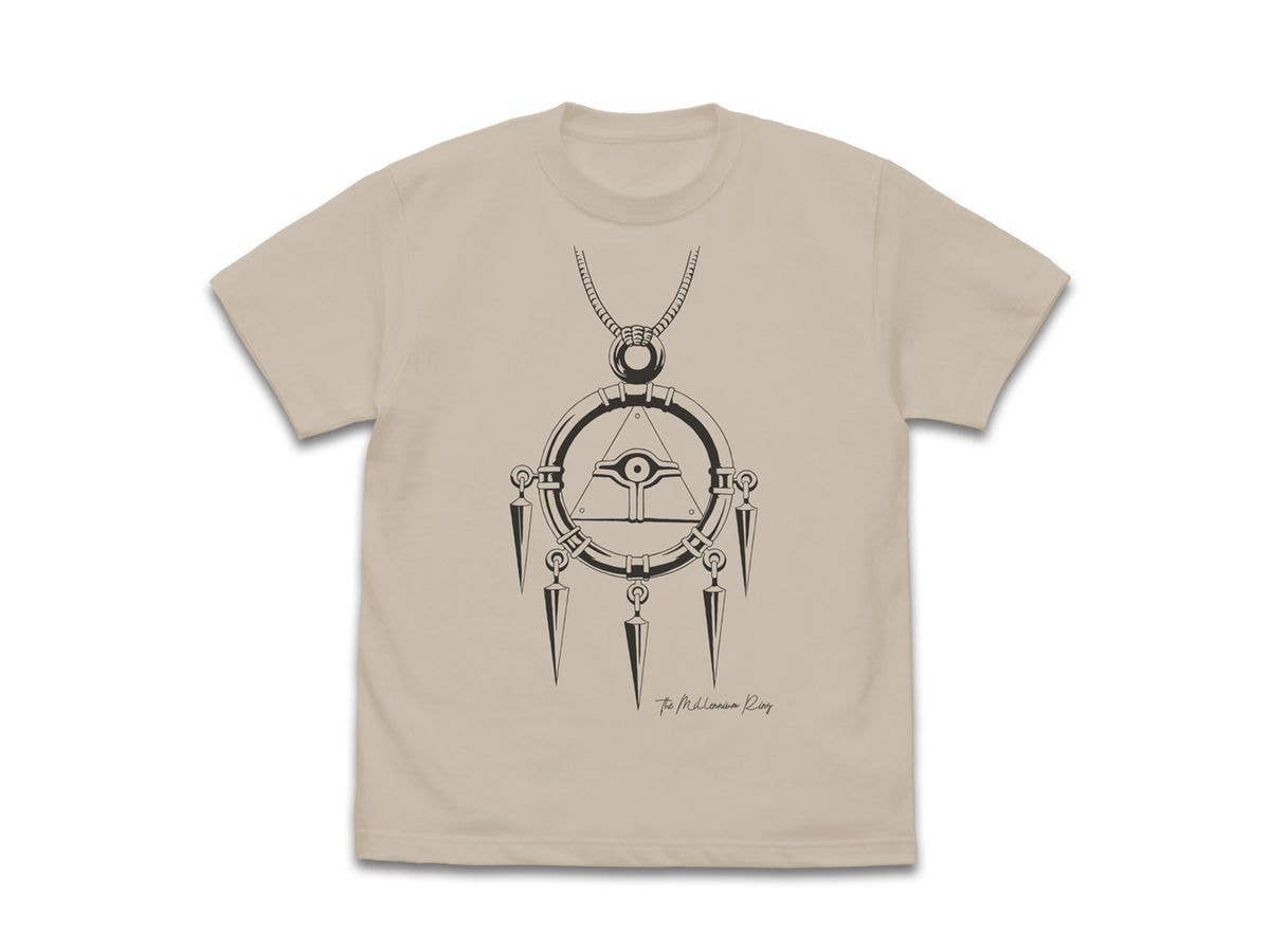 遊戯王デュエルモンスターズ: 千年リング Tシャツ / LIGHT BEIGE-L