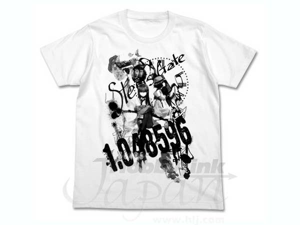 シュタインズ・ゲート コラージュ T シャツ ホワイト XL
