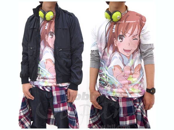 御坂美琴 フルグラフィック T シャツ ホワイト M