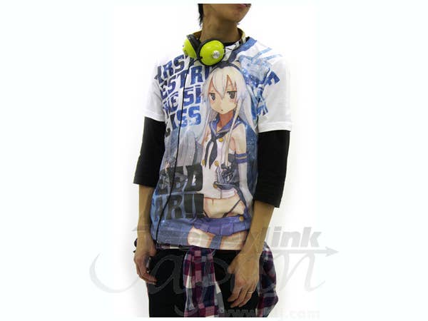 島風 フルグラフィック T シャツ ホワイト M