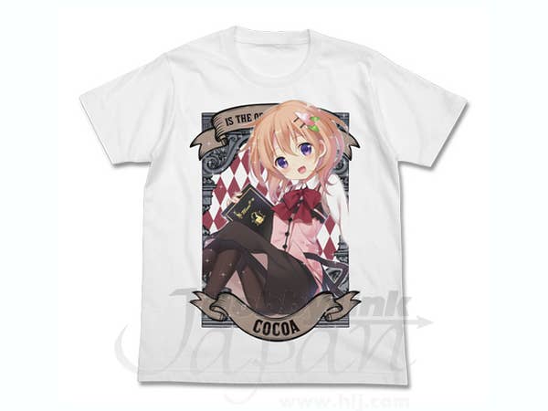 ココア フルカラー T シャツ ホワイト L