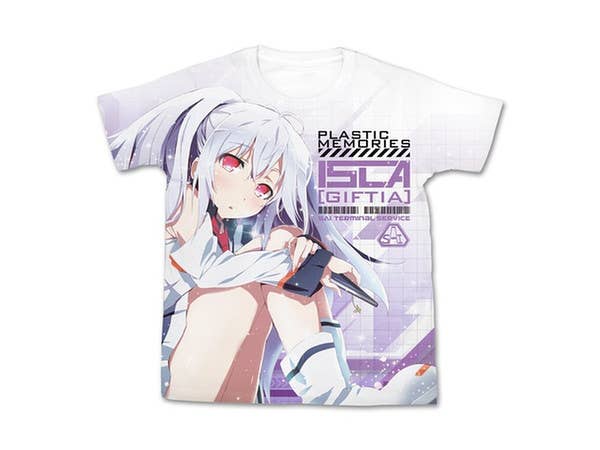 プラスティック・メモリーズ アイラ フルグラフィックTシャツ ホワイト L