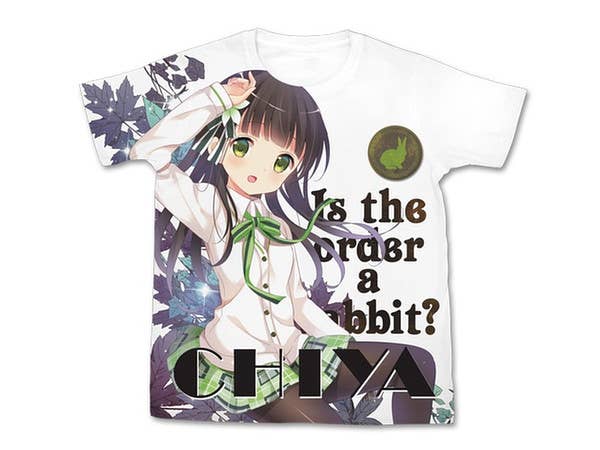 ご注文はうさぎですか?? 千夜 フルグラフィックTシャツ ホワイト M