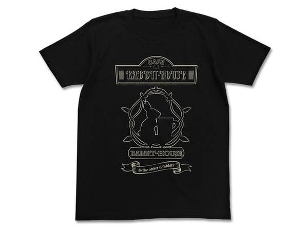 ご注文はうさぎですか? ラビットハウスTシャツ ブラック M