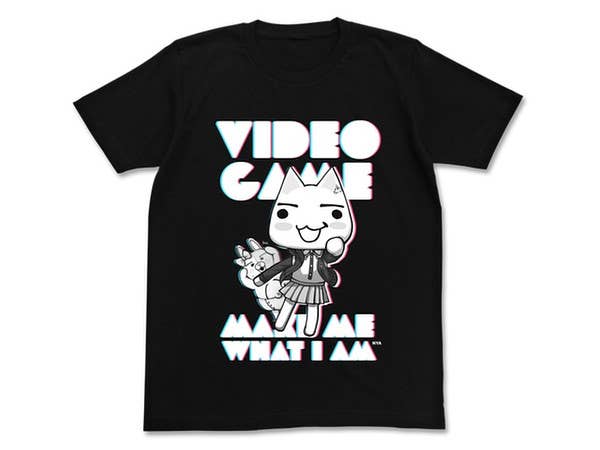 どこでもいっしょ x ダンガンロンパ 七海トロTシャツ ブラック M