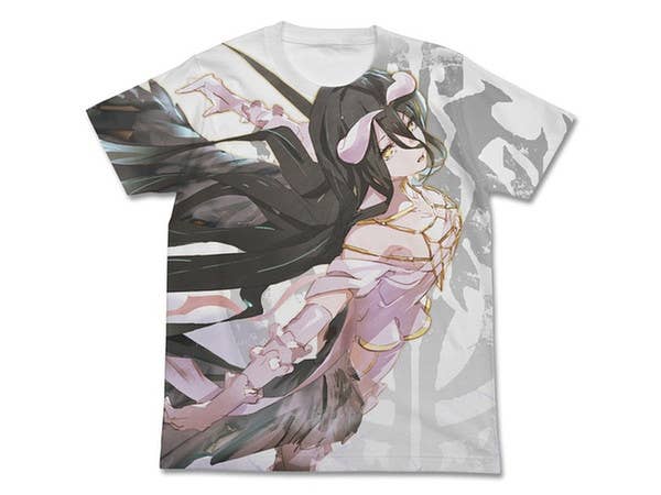 オーバーロード アルベド フルグラフィックＴシャツ ホワイト L