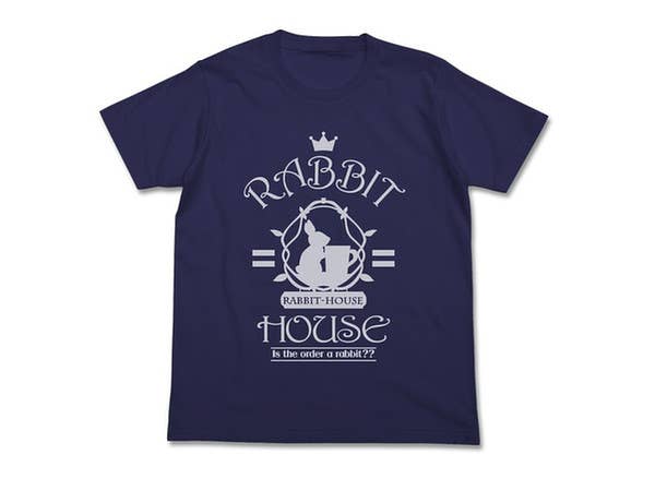 ラビットハウス ドライTシャツ/NAVY-M