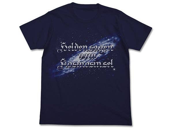 銀河英雄伝説: 銀河英雄伝説ロゴTシャツ/NAVY-XL