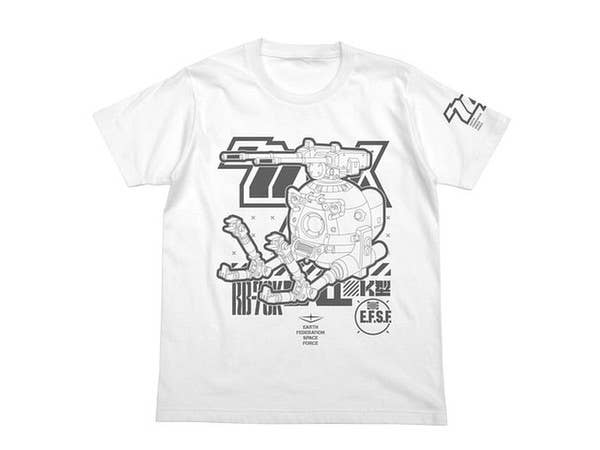 機動戦士ガンダム第08MS小隊: ボールK型Tシャツ/WHITE-S