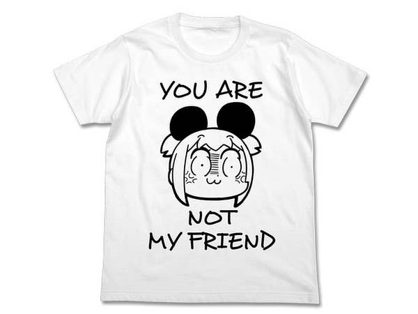 ポプテピピック: ポプ子のけものTシャツ/WHITE-S