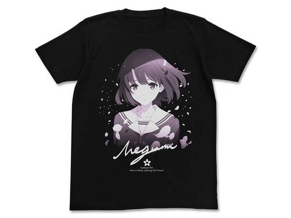 冴えない彼女の育てかた: 加藤恵Tシャツ/BLACK-XL