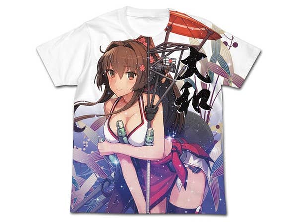 艦隊これくしょん -艦これ-: 大和 水着mode フルグラフィックTシャツ/WHITE-M