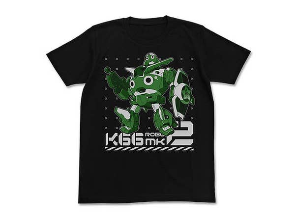 ケロロ軍曹: ケロロロボ Mk-2 Tシャツ/BLACK-M