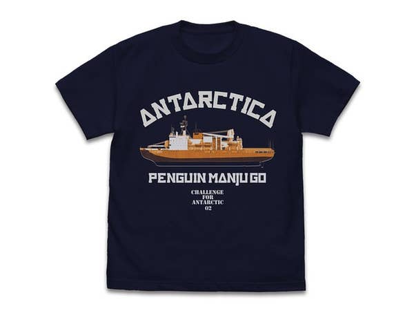 宇宙よりも遠い場所: ペンギン饅頭号 Tシャツ/NAVY-M
