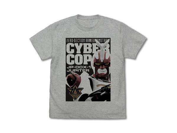電脳警察サイバーコップ: ジュピタービット Tシャツ/MIX GRAY-XL
