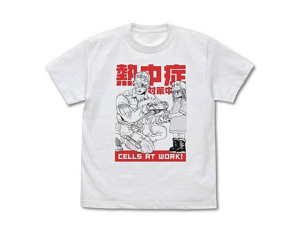 はたらく細胞: 熱中症対策 Tシャツ/WHITE-S